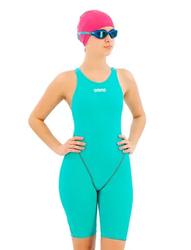 Powerskin St Next Open Back Competition Swimsuit Aquamarine FR 32 Women - Arena - FashionsVida