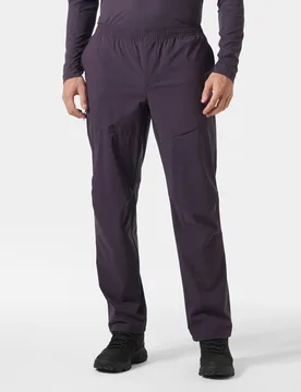 Men's AWE Relaxed Softshell Pants Purple S - Black Grape Purple - Male - Helly Hansen - FashionsVida