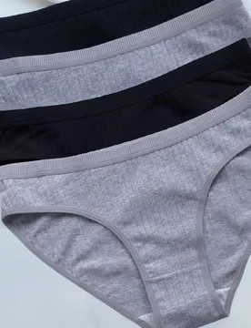 Piezas de ropa interior sólida negra/multicolor para mujer, cómoda y transpirable, pantaletas de talle medio con diseño de cintura ancha para uso d - Shein - FashionsVida
