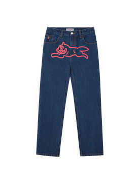 Running Dog Double Scoop Denim Pant - Mid Wash