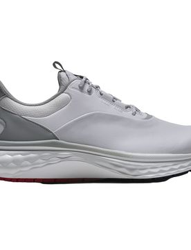 Golfschuhe Quantum, Spikeless, weiss/grau/rot 44