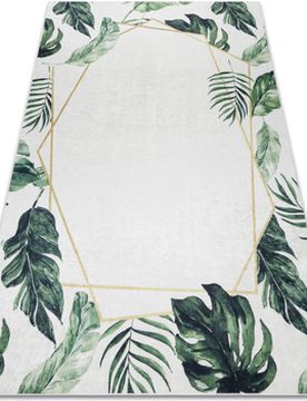 Teppiche Andre 1168 Waschteppich Monstera-Blätter, Geometr 120x170 Cm 120x170 Cm