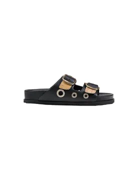Damen Pantolette Schwarz 516223