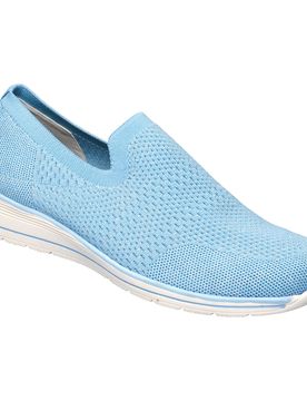Slipper mit Keilabsatz „Federleicht“ blau 42 Damen