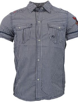 Kurzarm Hemdbluse Chemise Cotine Eu S Male