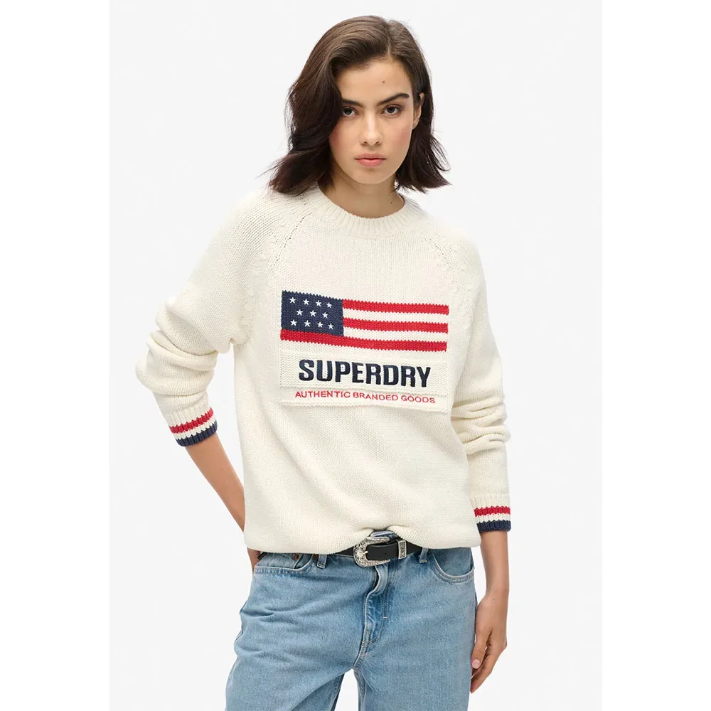 Pull Americana Ecru XS - Superdry - FashionsVida