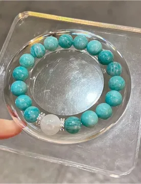 Natural Old Mine Crystal , Summer Blue-Green Niche, Brightening Amazonite Bracelet, Gift for Friends - Aliexpress - FashionsVida