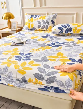 Juego de 3 piezas de sábanas estampadas reactivas (sin relleno) - Tela 100% poliéster, lavable, suave y duradera, adecuada para dormitorio o habitac - Shein - FashionsVida