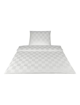Damast-Bettwäsche 70x90cm/140x200cm (Weiss) weiss baby