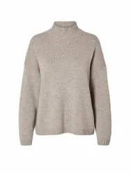 Pullover SLFCILLE beige M damen
