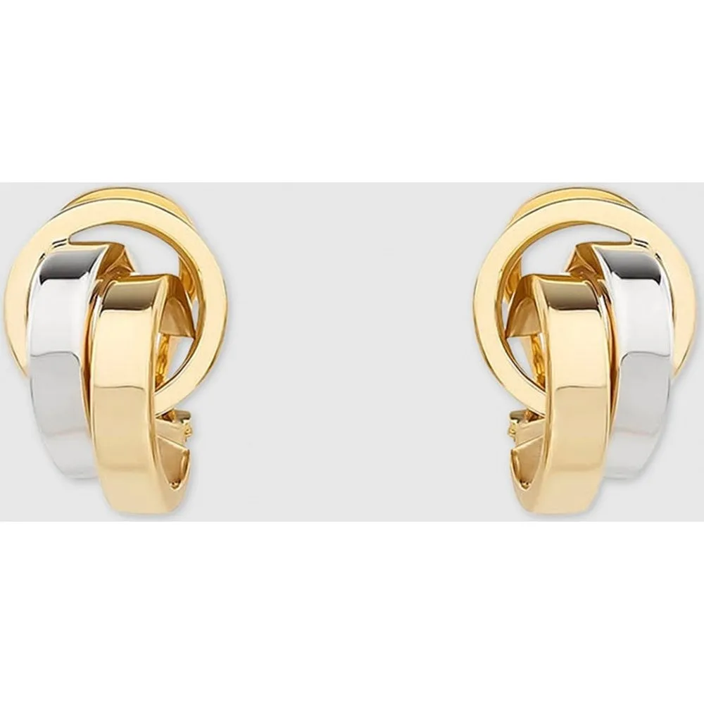 Pendientes de cierre omega de bicolor - El Corte Inglés - FashionsVida