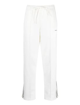 Pantaloni sportivi a righe con logo ricamato