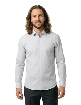 Camicia A Maniche Lunghe Hank Kent 222 1027928 Open Brown 41