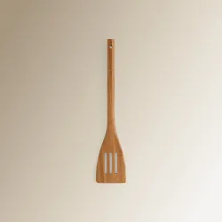 Espátula con ranura de bambú