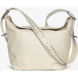 Zadig & Voltaire - Bolso de hombro jane grande de piel con bandolera tachonada