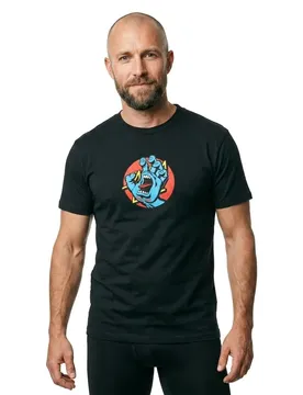 T-shirt à Manches Courtes Hand Dot Front Black S