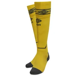 Mens Diamond Football Socks (Blazing Yellow/carbon) - Size Large