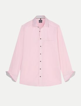 Olymp Hemd mit Kent-Kragen Rosa 40