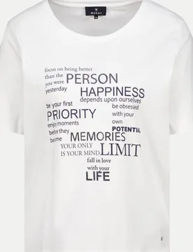 Monari T-Shirt Weiß 42 - monari - FashionsVida