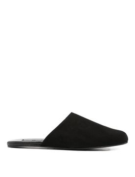 Pantofole in pelle scamosciata