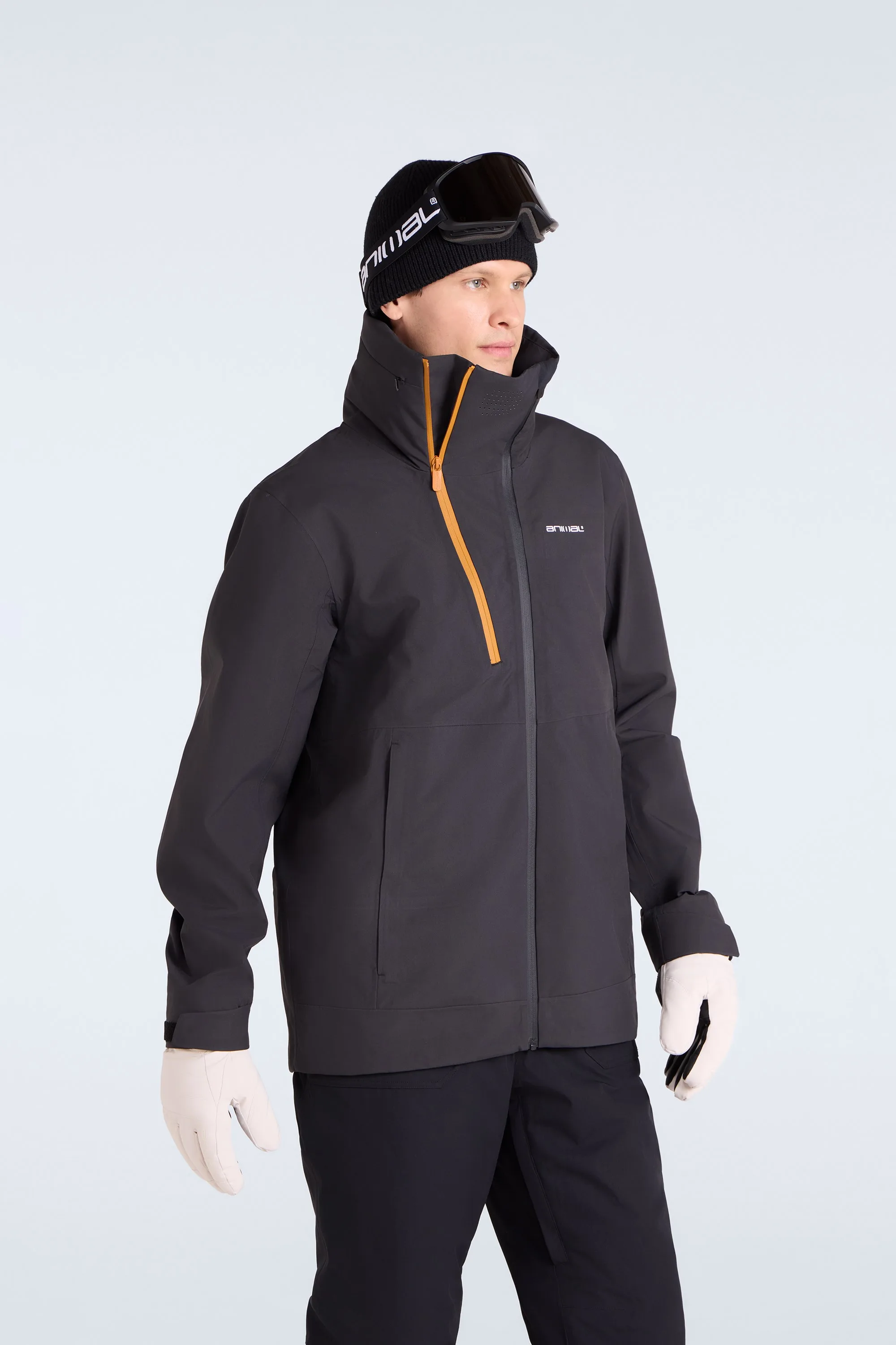 Vortex Mens 3 Layer Ski Jacket - Black - Animal - FashionsVida