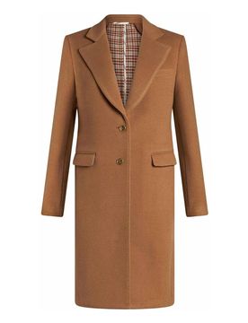 Etro Cappotto Con Logo Inciso