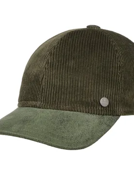 Cotton Corduroy Cap by - olive - Female - Size: One Size - Lierys - FashionsVida
