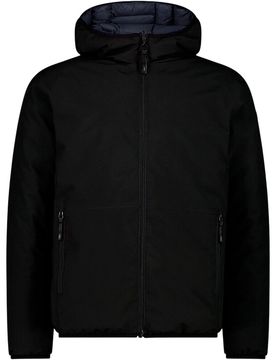 Man reverse jacket fix hood chaqueta impermeable insulada hombre Negro (52)