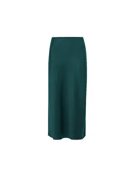 Midifalda verde oscuro S - Richroyal - FashionsVida