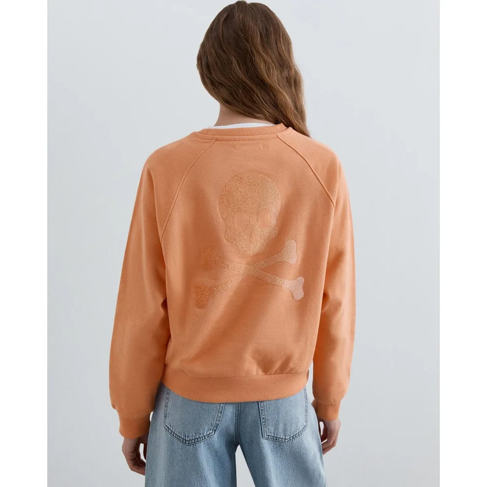 Sudadera de mujer en algodón con bordado en pecho - Scalpers - FashionsVida