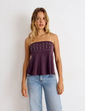 Brownie - Top de mujer con tachas - Brownie - FashionsVida