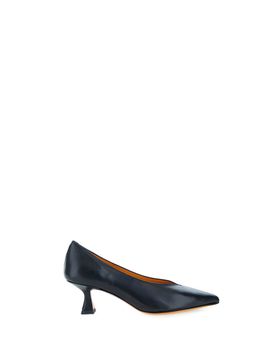 Décolleté in pelle NERO 39