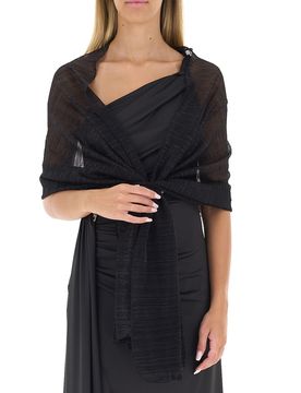 Stola in lurex NERO TU