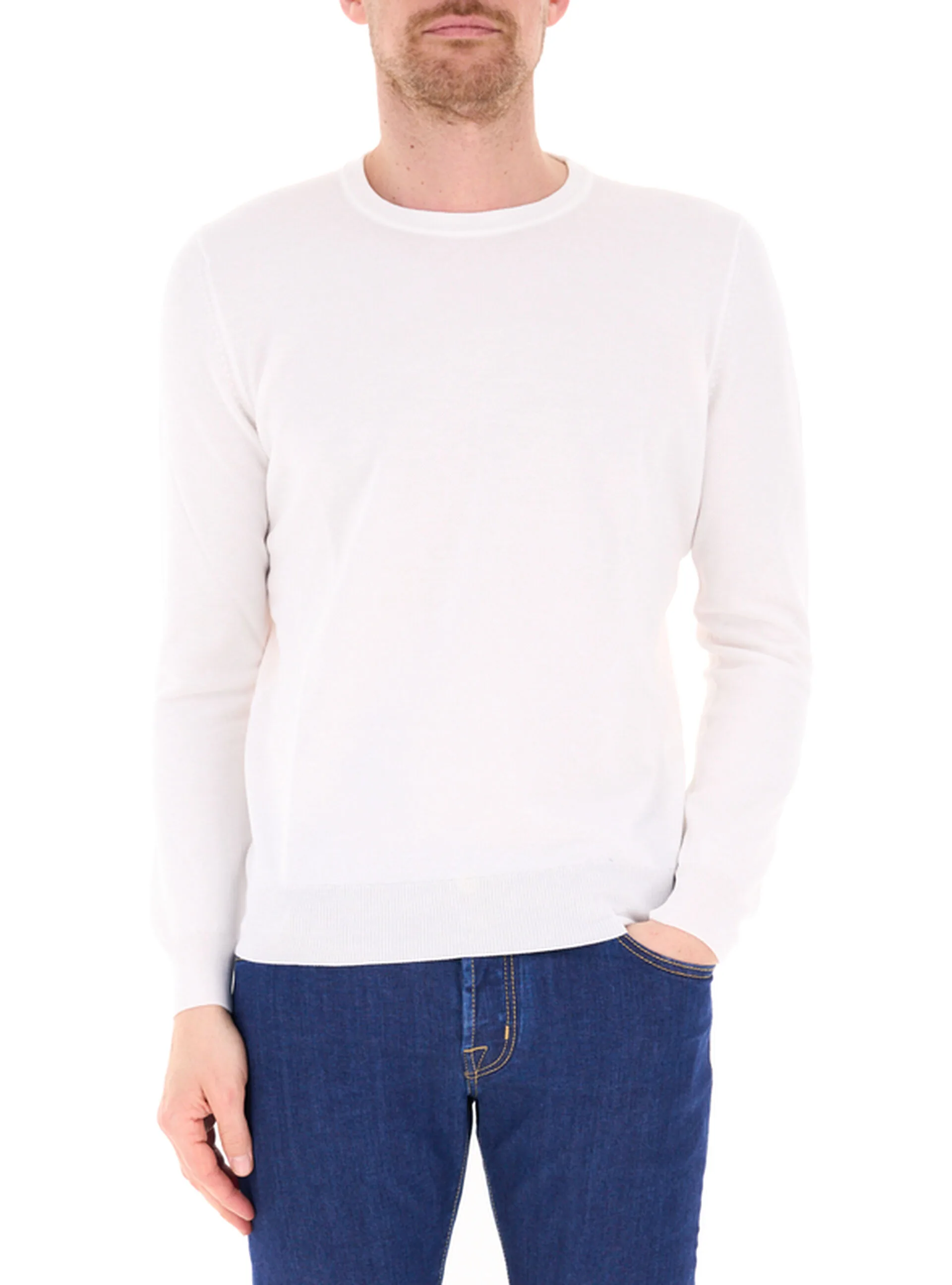 Maglia girocollo BIANCO 52 - Gran Sasso - FashionsVida