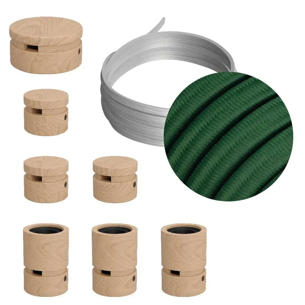 Cables Kit D´éclairage Linear Filé System Cm21 5 M 7 Unités Brown / Dark Green One Size - Creative - FashionsVida