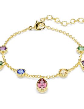 Braccialetto Imber, Taglio misto, Multicolore, Finitura oro 18K OS
