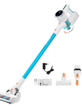 Akku-Staubsauger Invictus X7 Facelift, 14-teilig weiss blau
