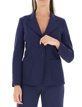 Blazer misto viscosa BLU NAVY 48