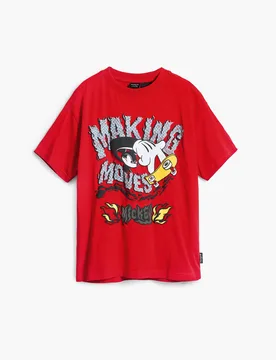 T-shirt skate Mickey Mouse™ RED 9/10 male - Desigual - FashionsVida