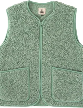 Veste sans manches en laine - Vest Adult Pepitko Green en Laine - Taille S - Vert - ColdBreaker - FashionsVida
