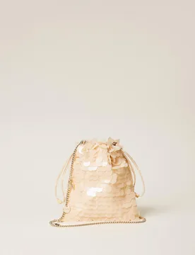 Pochette en satin avec sequins - TWINSET - FashionsVida