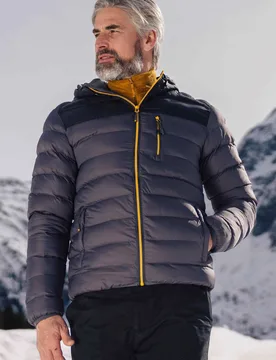 Link Mens Padded Jacket - Grey - Grey - Size: XXL - Mountain Warehouse - FashionsVida