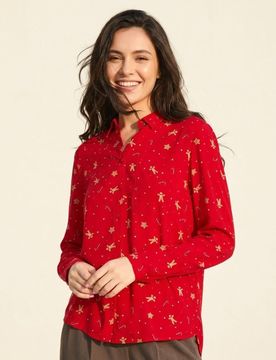 Sinsay - Camicia natalizia - rosso