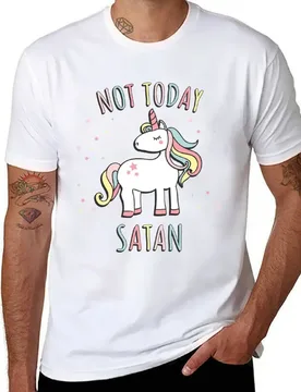 Not Today Satan Unicorn T-Shirt t shirt man luxury man t shirt cotton high quality T-Shirt - Aliexpress - FashionsVida