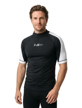 Rash Guard Manches Courtes Pro Tech Sun Black / Silver L - So Dive - FashionsVida