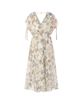 Marc Cain Midikleid bianco 44 - Marc cain - FashionsVida