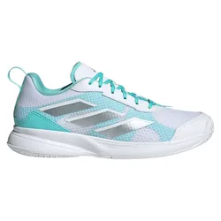 Avaflash All Court Shoes Cloud White / Silver Metallic / Flaaqu UK 5