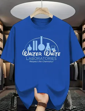 Walter White Laboratories" with Chemistry-Inspired pattern design -100% cotton short sleeve O-neck printed men's T-shirt - Aliexpress - FashionsVida