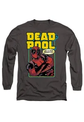 Deadpool - Do It For Deadpool Long Sleeve T-Shirt, Light Graphite - Light Grey - Size: L