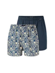 Boxershorts 2er Pkg sortiert 5 blau XL herren